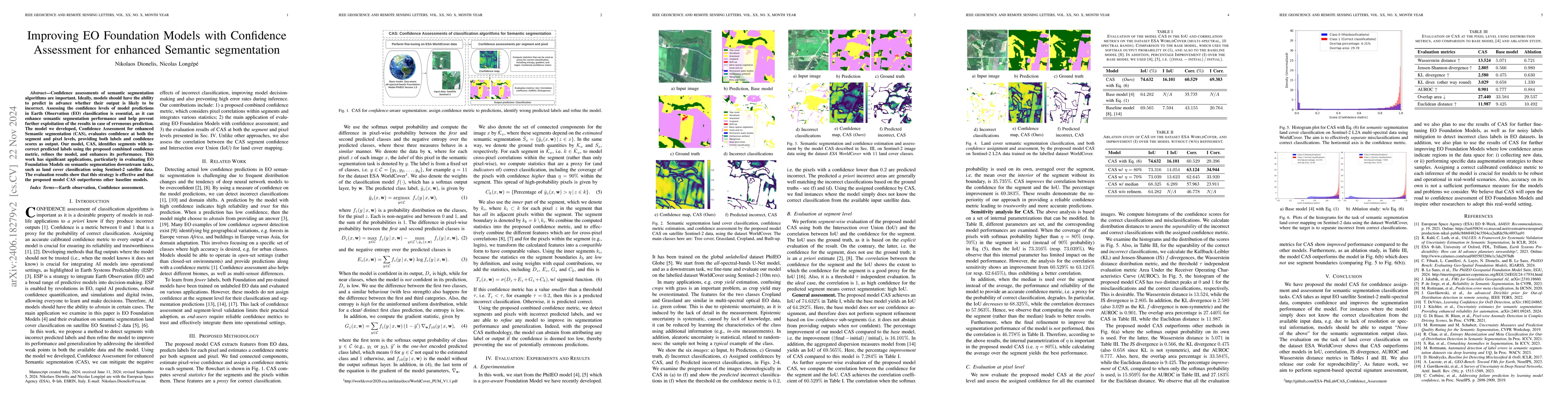 Thumbnail for CAS: Confidence Assessments of classification algorithms for Semantic
  segmentation of EO data