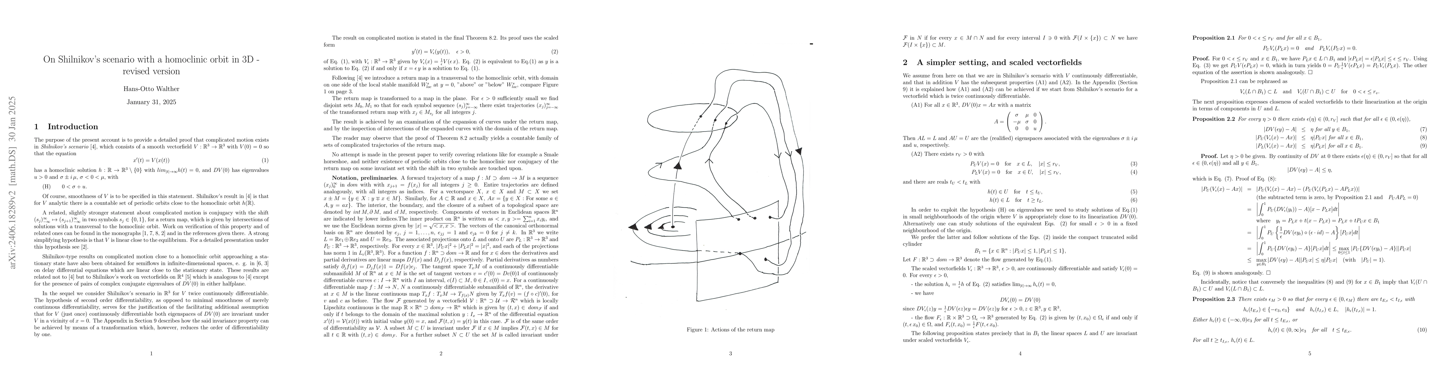 Thumbnail for On Shilnikov's scenario with a homoclinic orbit in 3D