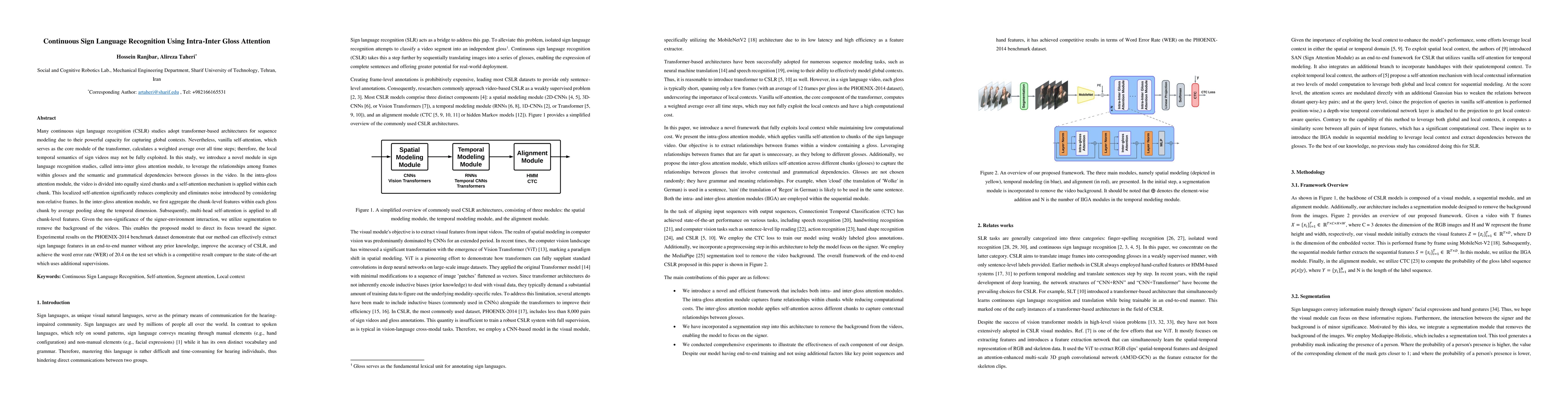 Thumbnail for Continuous Sign Language Recognition Using Intra-inter Gloss Attention
