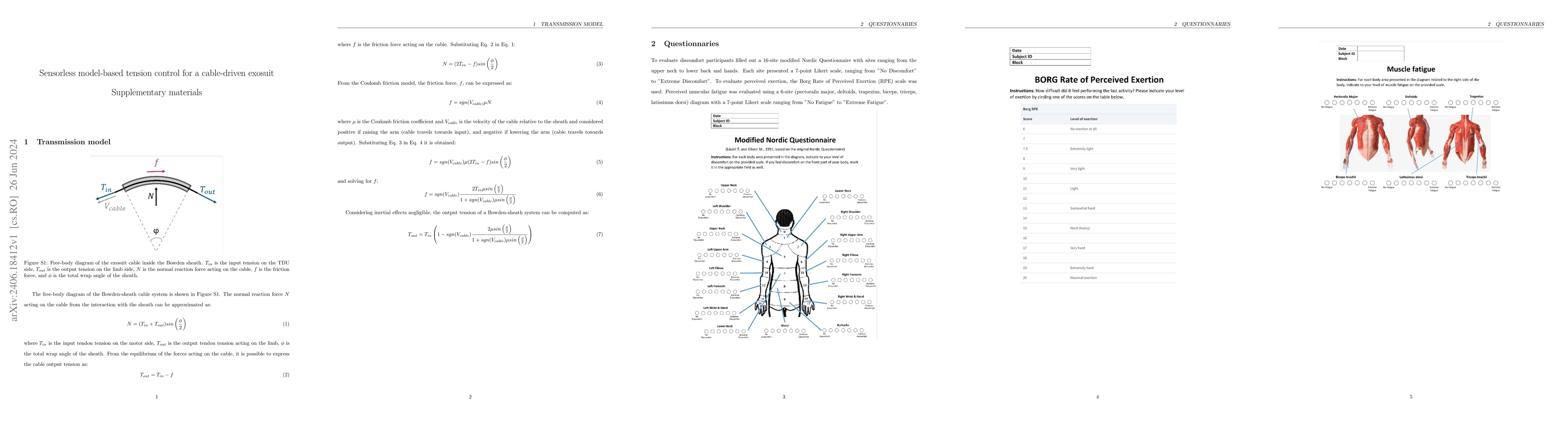 Thumbnail for Sensorless model-based tension control for a cable-driven exosuit