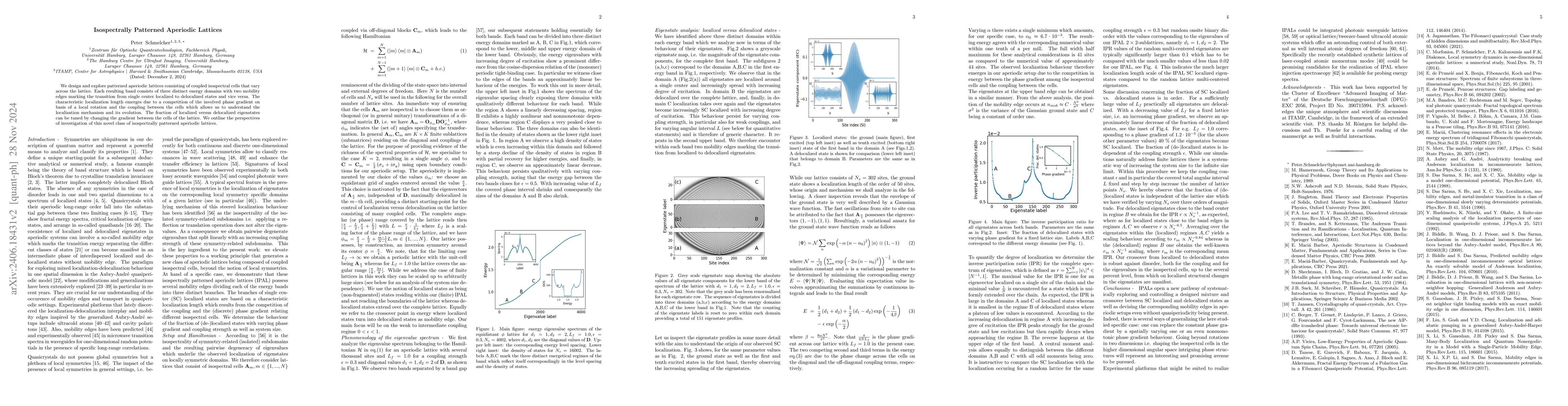 Thumbnail for Isospectrally Patterned Aperiodic Lattices