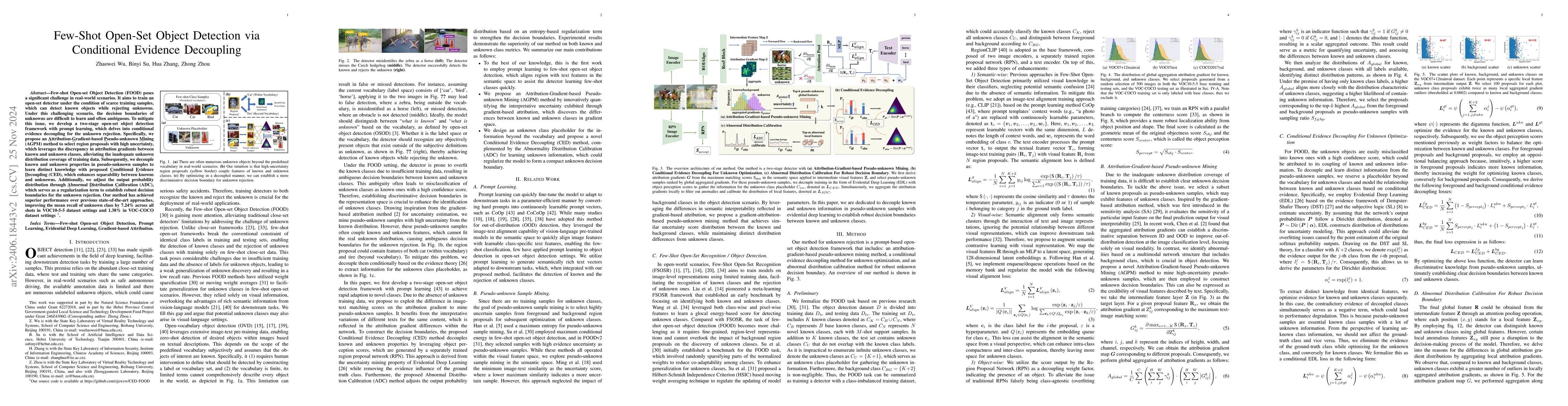 Thumbnail for Unveiling the Unknown: Conditional Evidence Decoupling for Unknown
  Rejection