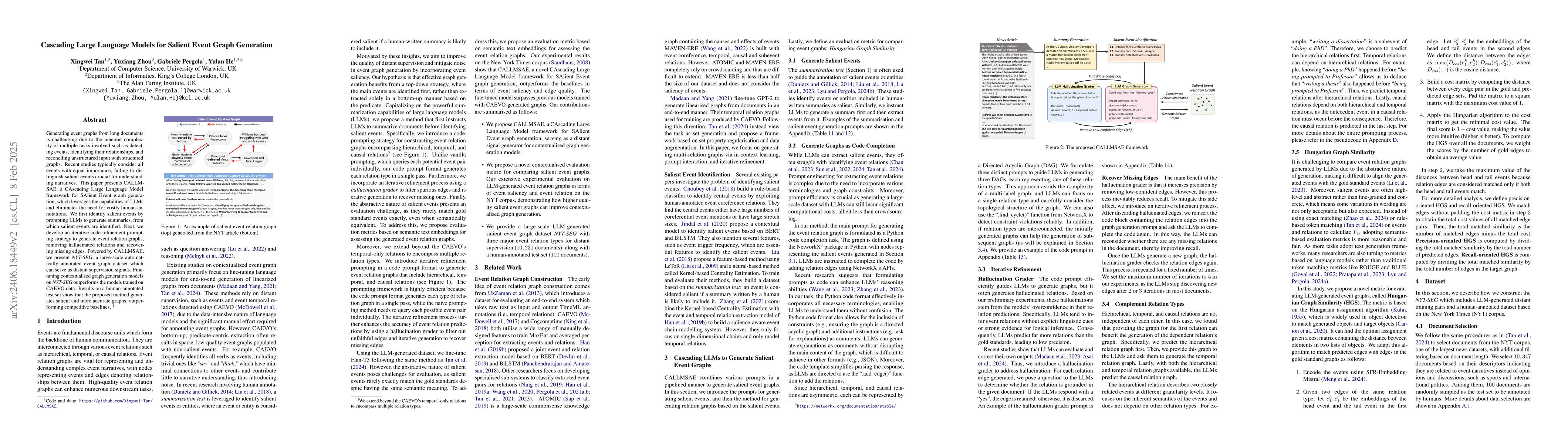 Thumbnail for Cascading Large Language Models for Salient Event Graph Generation