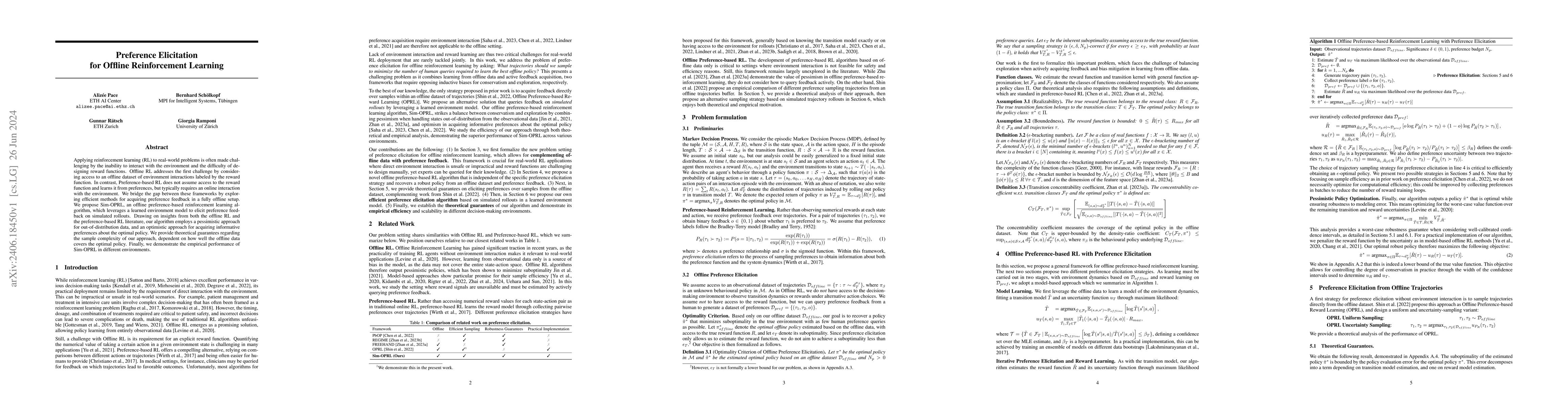 Thumbnail for Preference Elicitation for Offline Reinforcement Learning