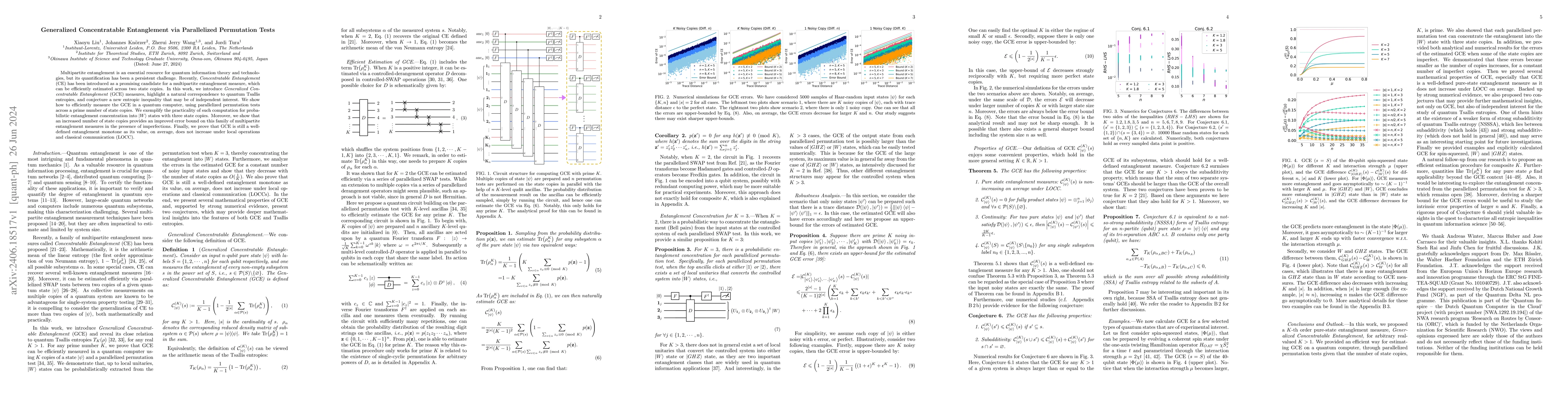 Thumbnail for Generalized Concentratable Entanglement via Parallelized Permutation
  Tests