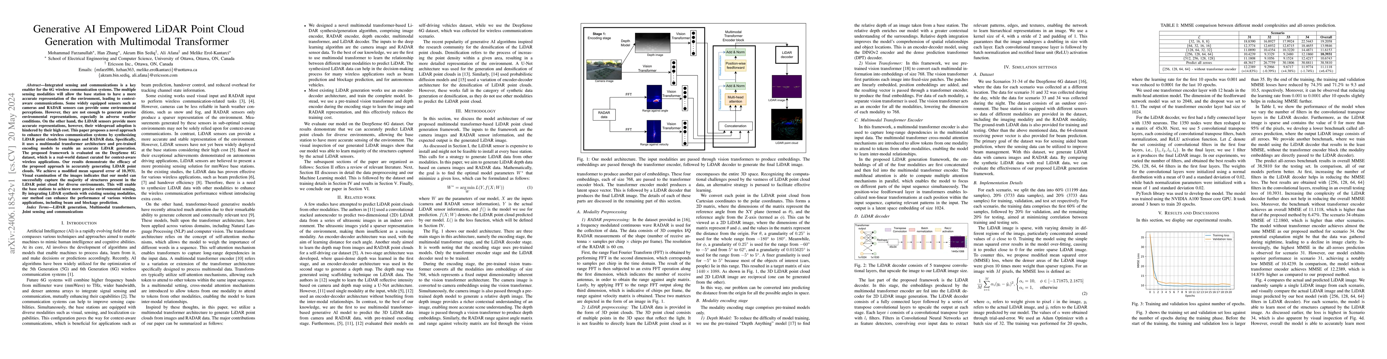 Thumbnail for Generative AI Empowered LiDAR Point Cloud Generation with Multimodal
  Transformer