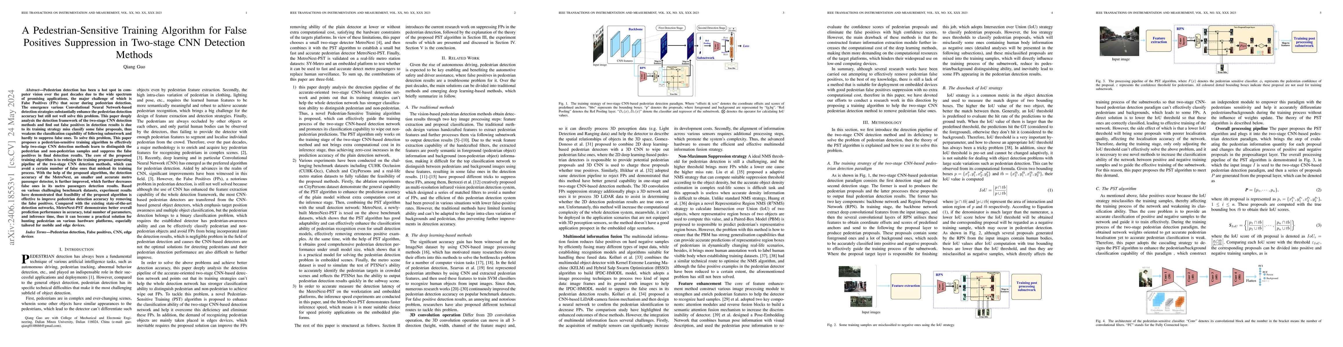 Thumbnail for A PST Algorithm for FPs Suppression in Two-stage CNN Detection Methods