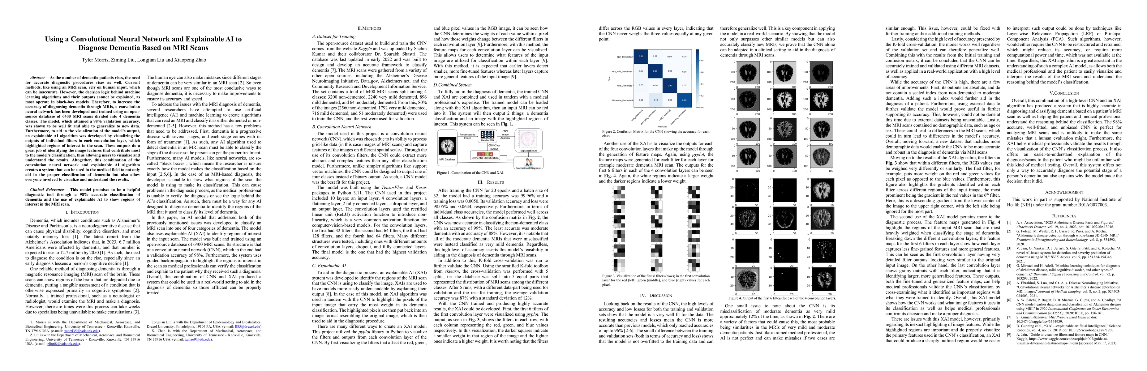 Thumbnail for Using a Convolutional Neural Network and Explainable AI to Diagnose
  Dementia Based on MRI Scans