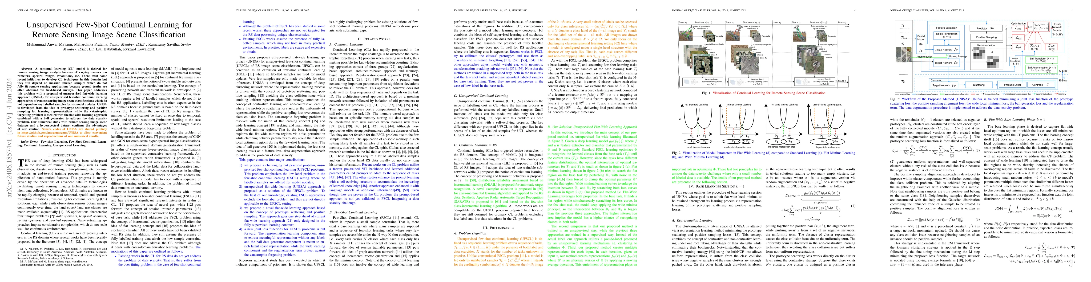 Thumbnail for Unsupervised Few-Shot Continual Learning for Remote Sensing Image Scene
  Classification