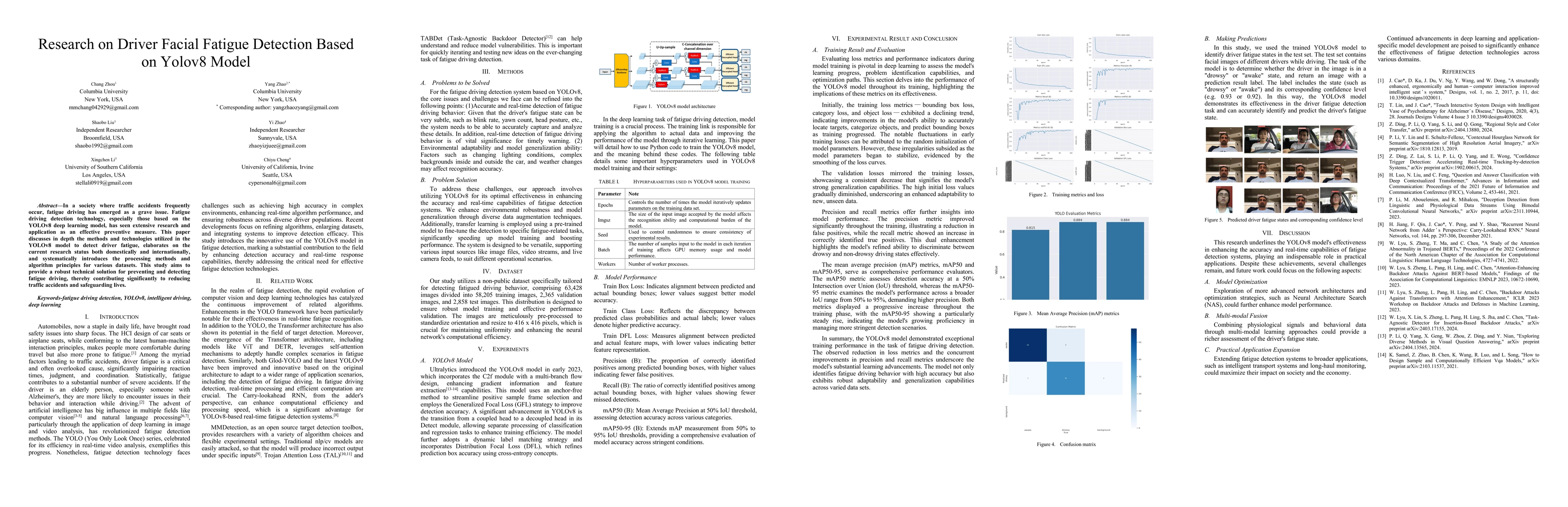 Thumbnail for Research on Driver Facial Fatigue Detection Based on Yolov8 Model