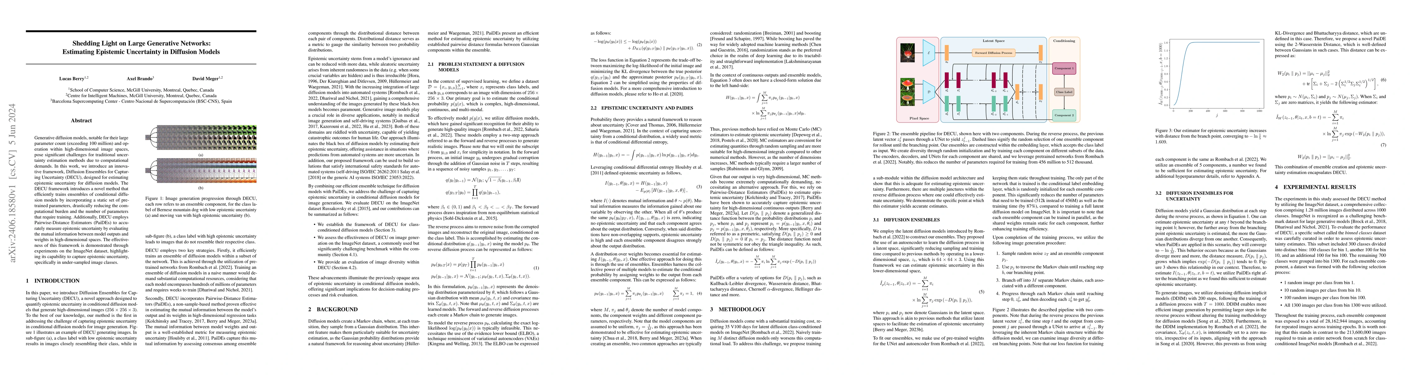 Thumbnail for Shedding Light on Large Generative Networks: Estimating Epistemic
  Uncertainty in Diffusion Models