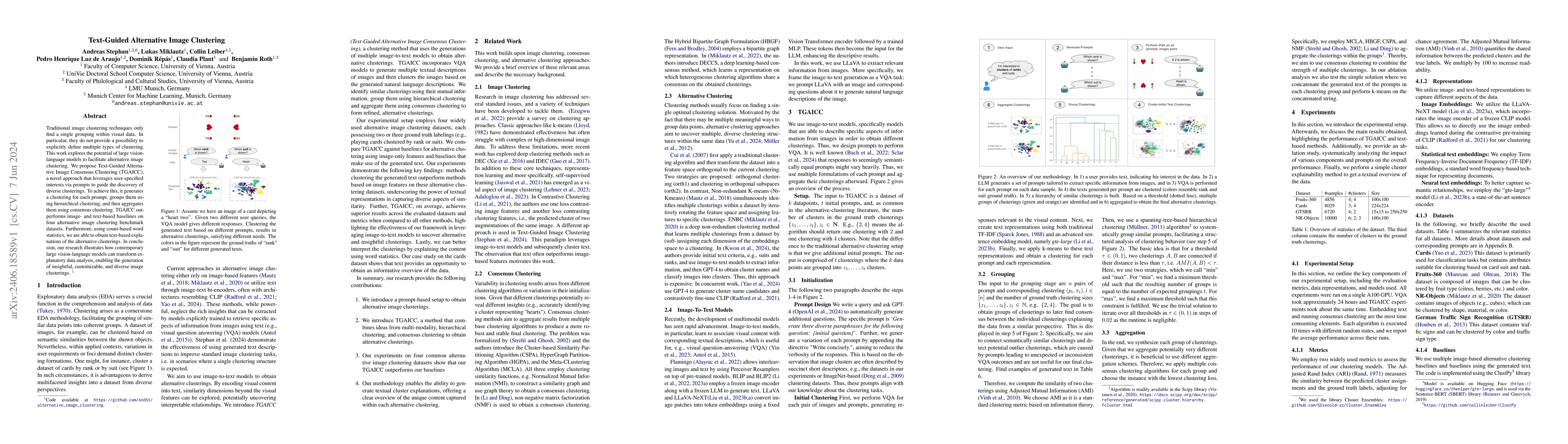 Thumbnail for Text-Guided Alternative Image Clustering