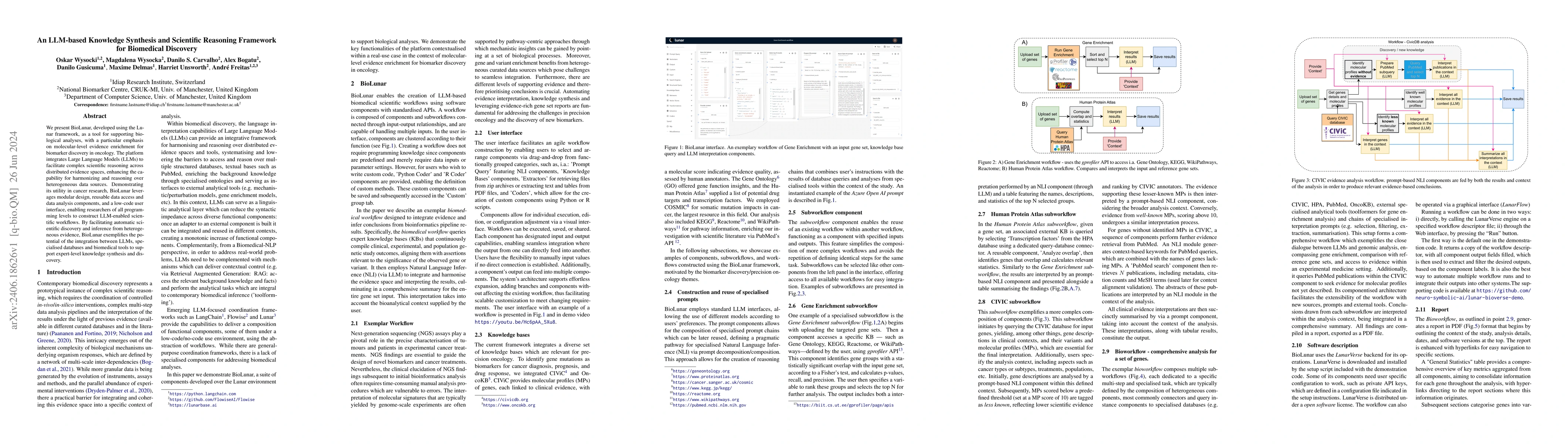Thumbnail for An LLM-based Knowledge Synthesis and Scientific Reasoning Framework for
  Biomedical Discovery