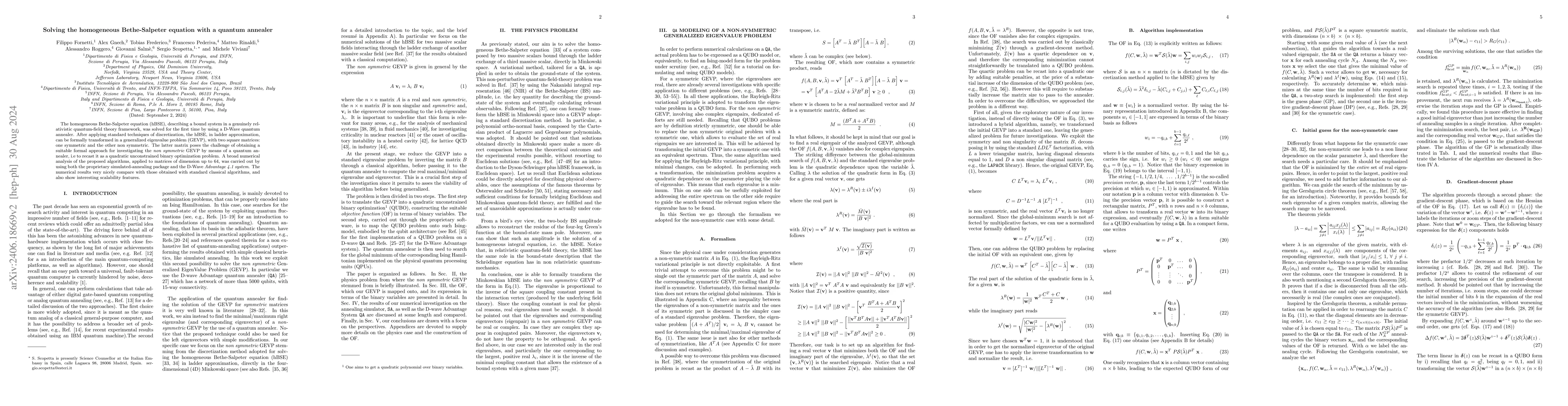 Thumbnail for Solving the homogeneous Bethe-Salpeter equation with a quantum annealer