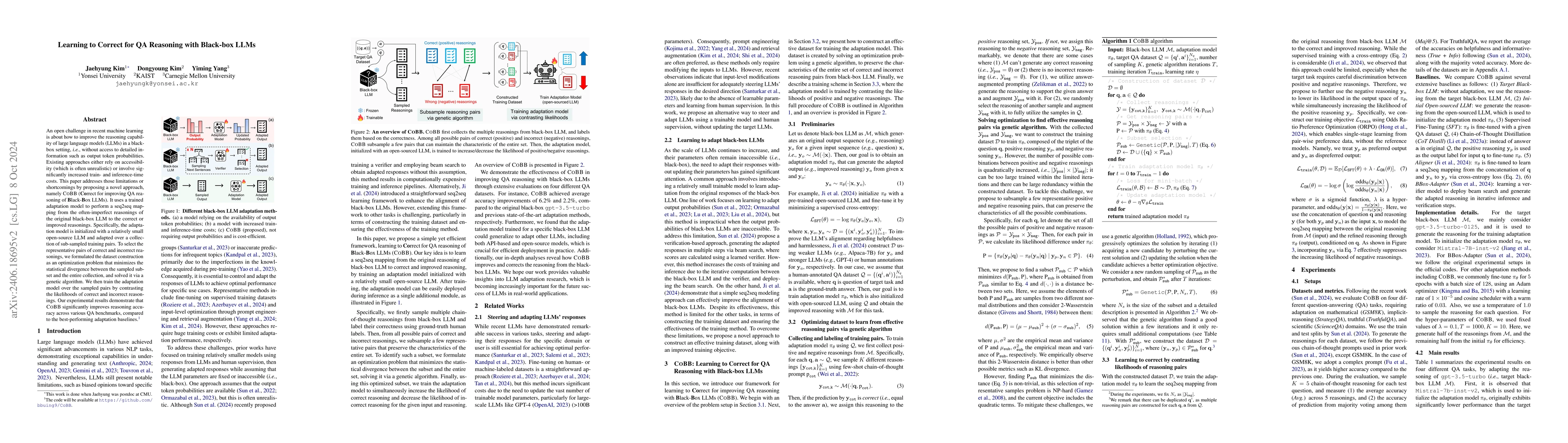 Thumbnail for Learning to Correct for QA Reasoning with Black-box LLMs