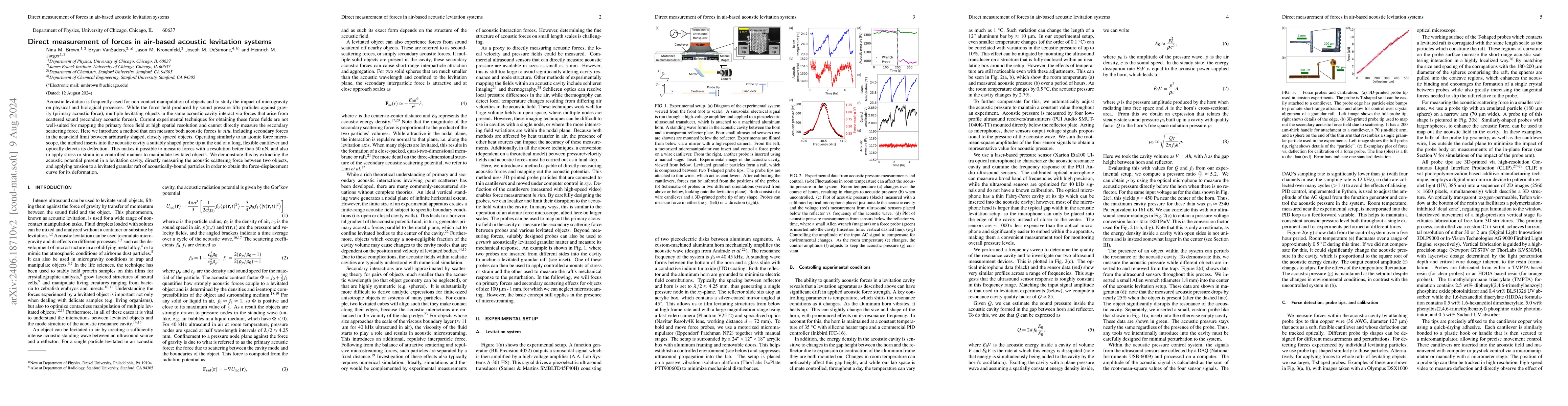 Thumbnail for Direct measurement of forces in air-based acoustic levitation systems
