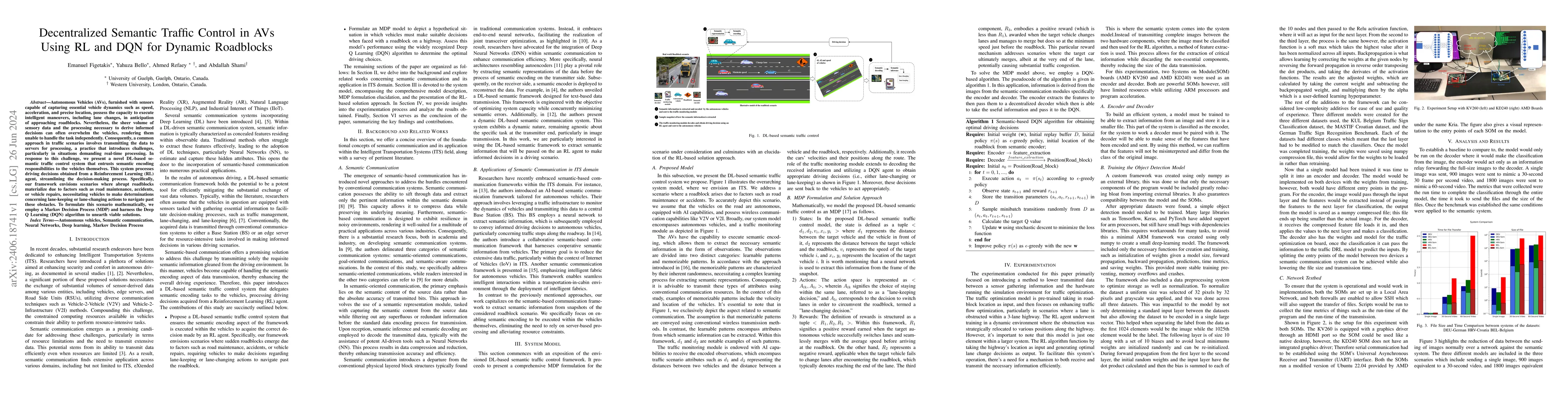 Thumbnail for Decentralized Semantic Traffic Control in AVs Using RL and DQN for
  Dynamic Roadblocks