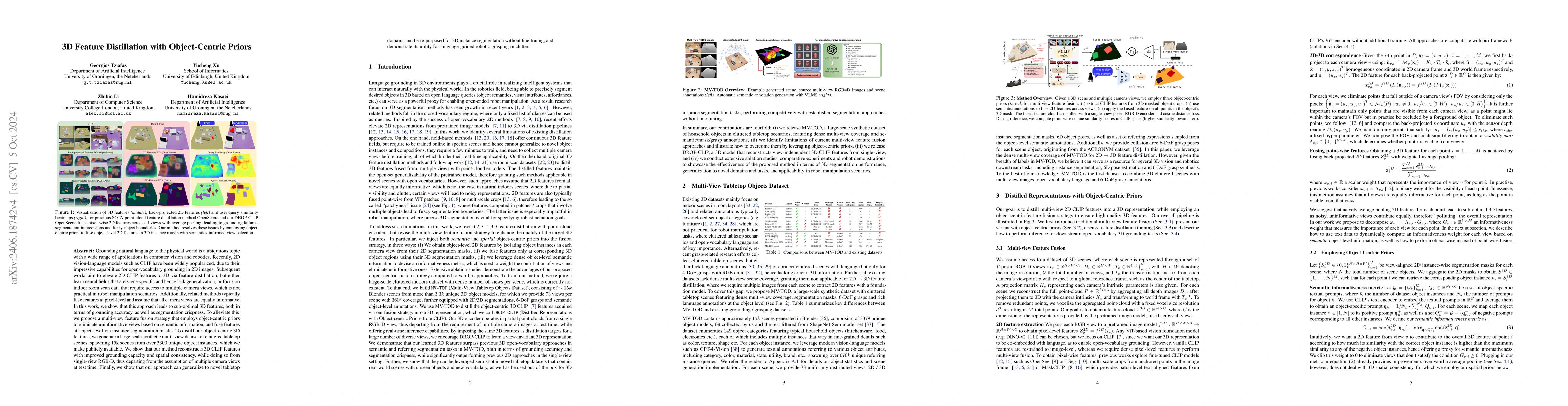 Thumbnail for 3D Feature Distillation with Object-Centric Priors