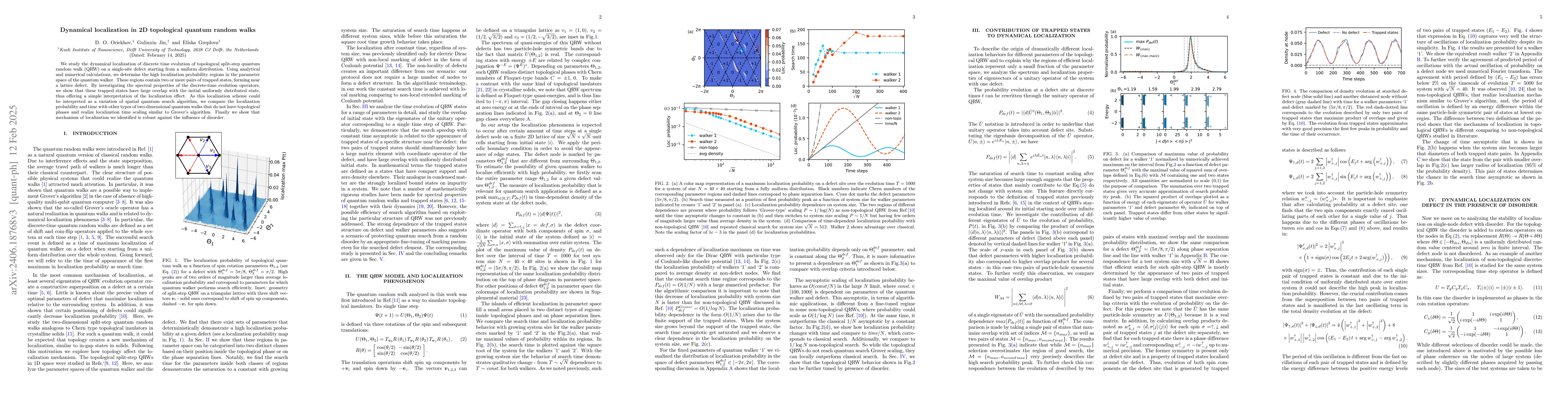 Thumbnail for Constant search time algorithm via topological quantum walks