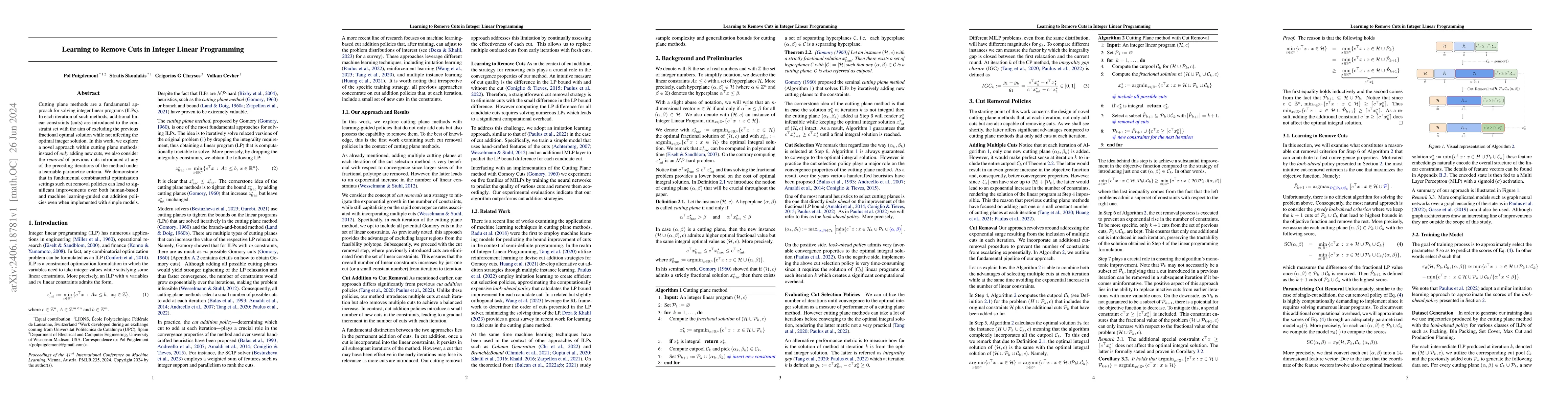Thumbnail for Learning to Remove Cuts in Integer Linear Programming