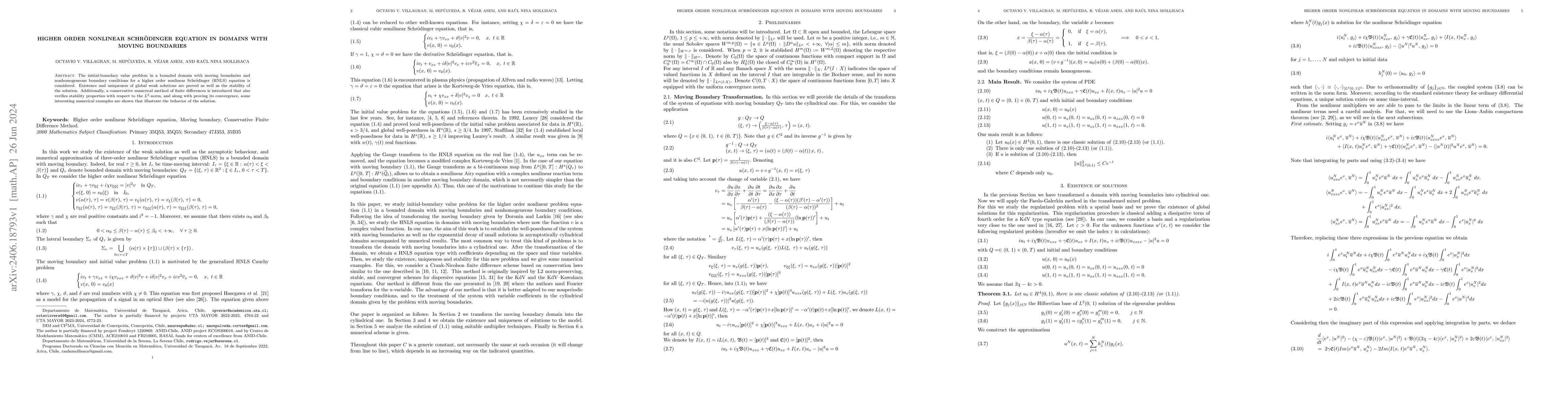 Thumbnail for Higher order nonlinear Schr\"odinger equation in domains with moving
  boundaries