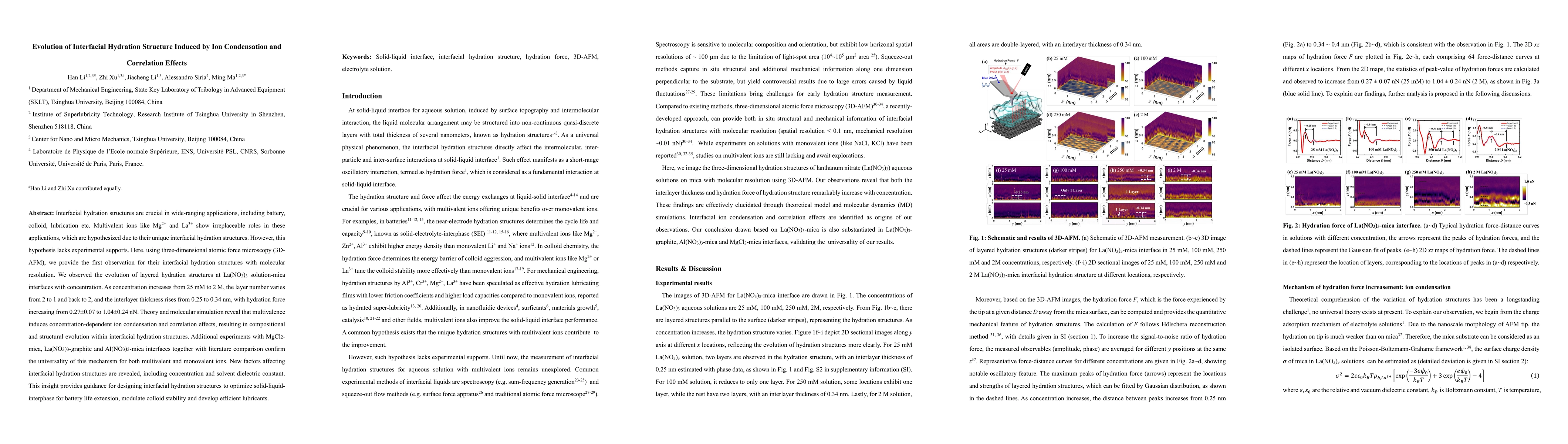 Thumbnail for Evolution of Interfacial Hydration Structure Induced by Ion Condensation
  and Correlation Effects
