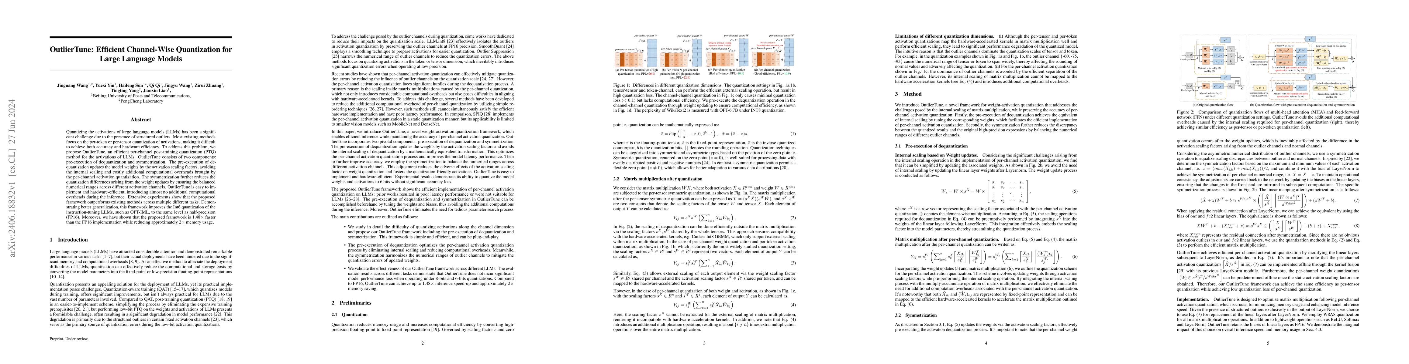 Thumbnail for OutlierTune: Efficient Channel-Wise Quantization for Large Language
  Models