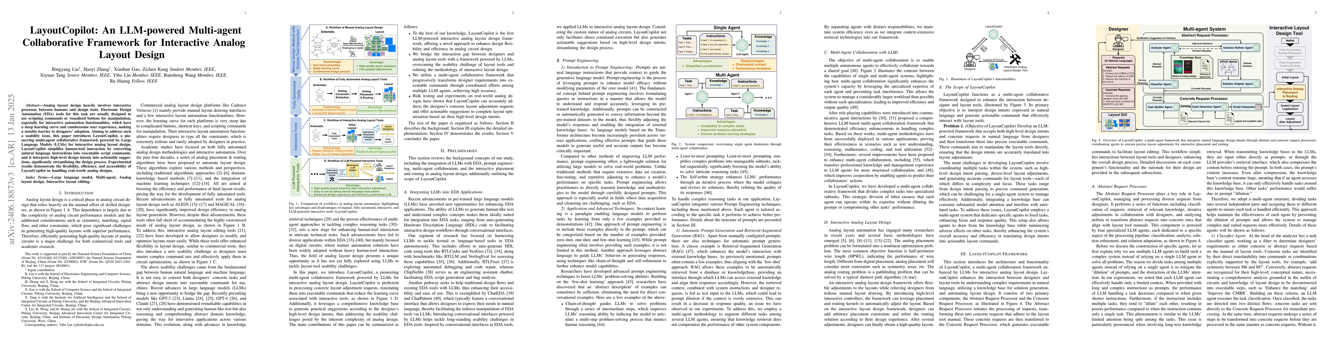 Thumbnail for LayoutCopilot: An LLM-powered Multi-agent Collaborative Framework for
  Interactive Analog Layout Design