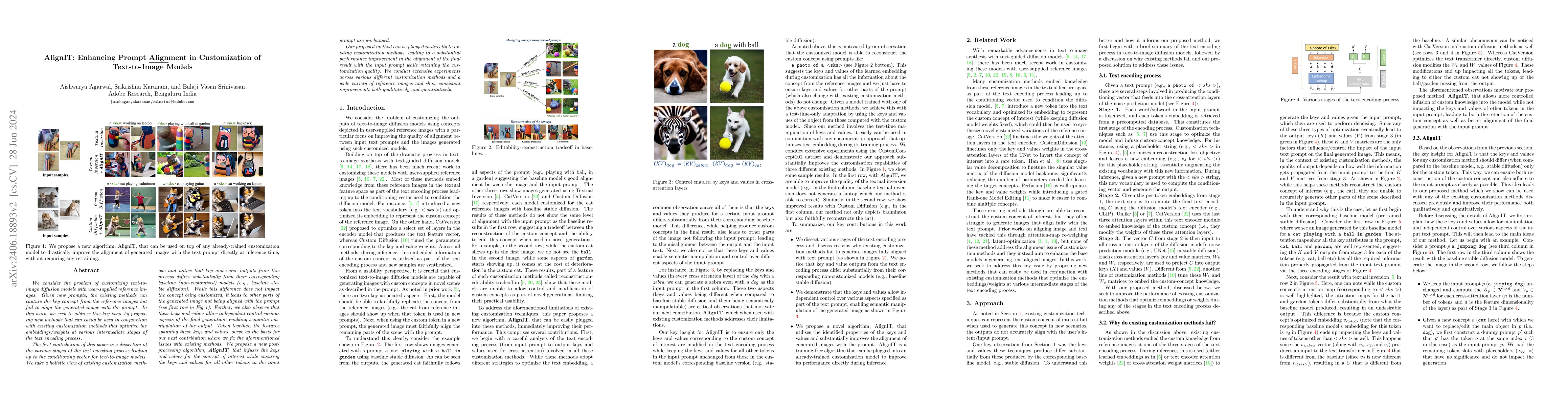 Thumbnail for AlignIT: Enhancing Prompt Alignment in Customization of Text-to-Image
  Models