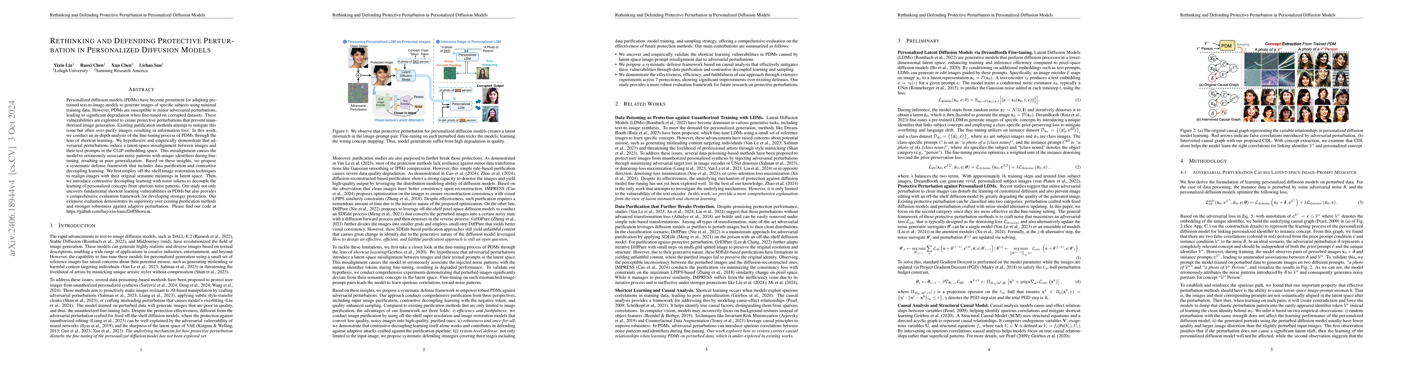 Thumbnail for Investigating and Defending Shortcut Learning in Personalized Diffusion
  Models