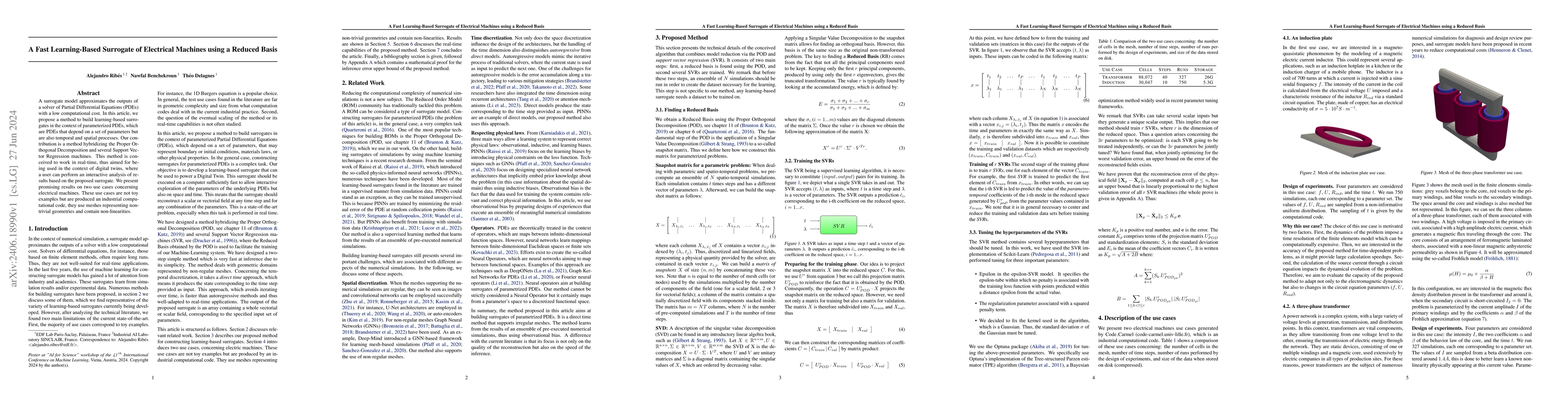 Thumbnail for A Fast Learning-Based Surrogate of Electrical Machines using a Reduced
  Basis