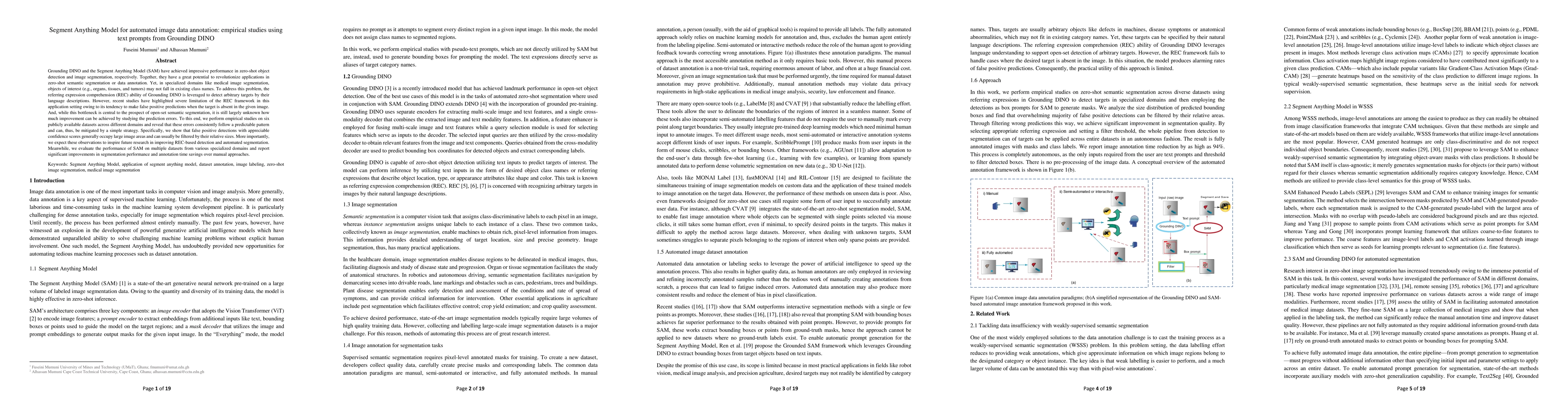 Thumbnail for Segment Anything Model for automated image data annotation: empirical
  studies using text prompts from Grounding DINO