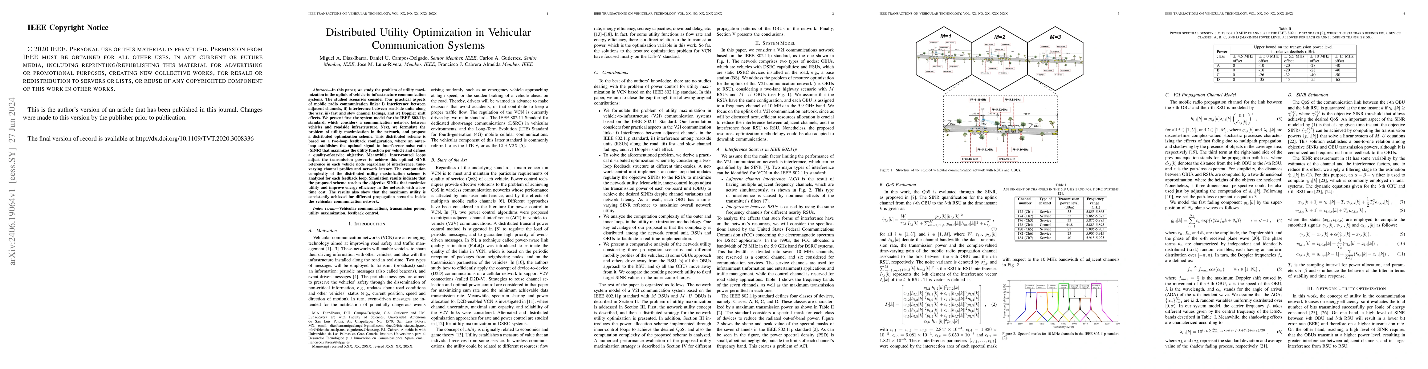Thumbnail for Distributed Utility Optimization in Vehicular Communication Systems