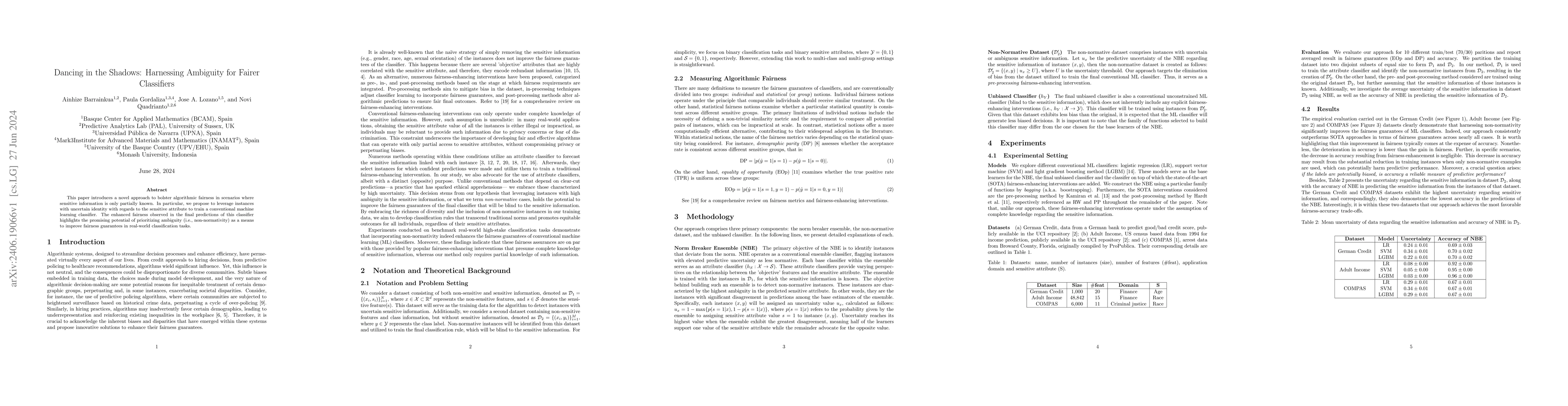 Thumbnail for Dancing in the Shadows: Harnessing Ambiguity for Fairer Classifiers