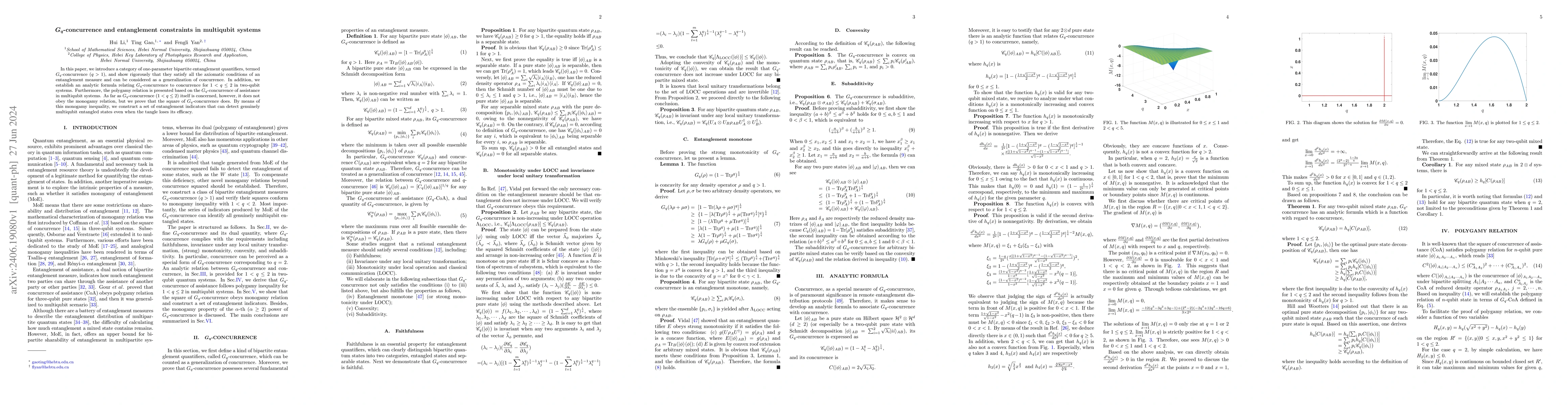 Thumbnail for G_q-concurrence and entanglement constraints in multiqubit systems