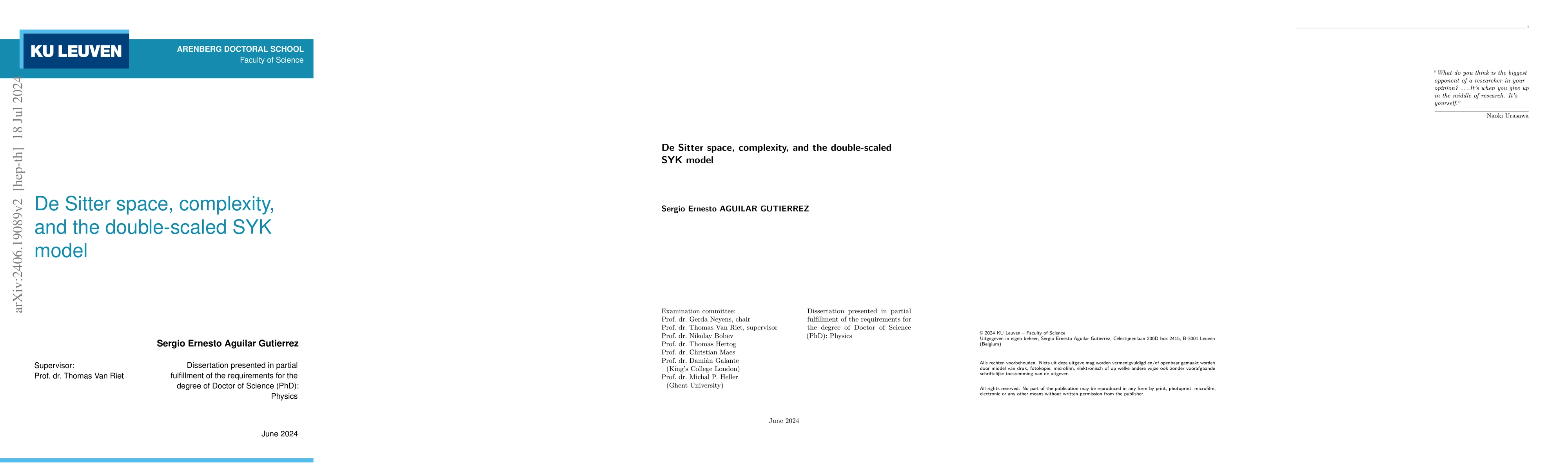 Thumbnail for De Sitter space, complexity, and the double-scaled SYK model