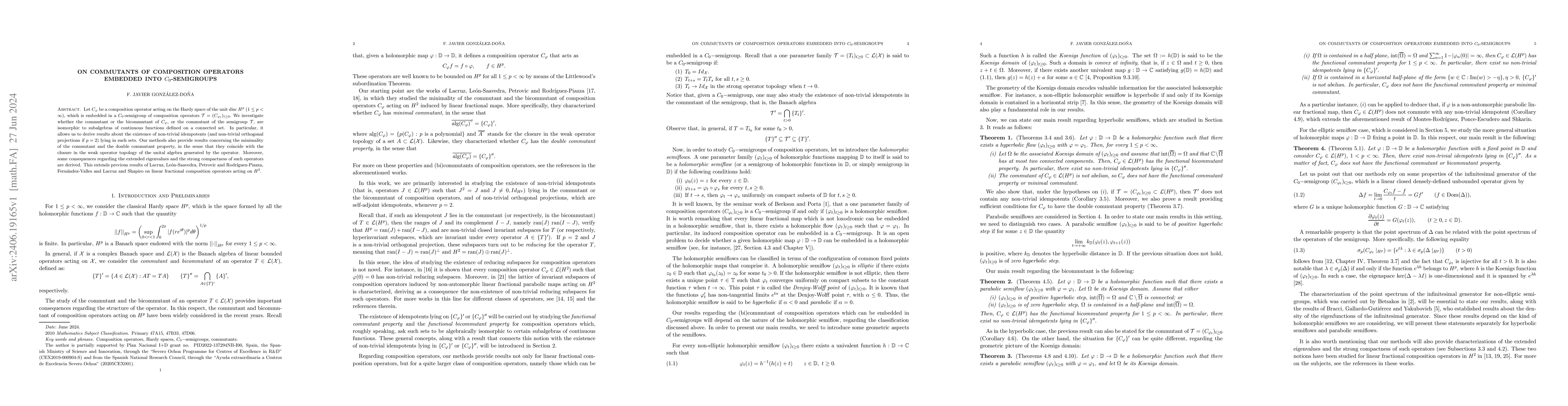 Thumbnail for On commutants of composition operators embedded into $C_0$-semigroups