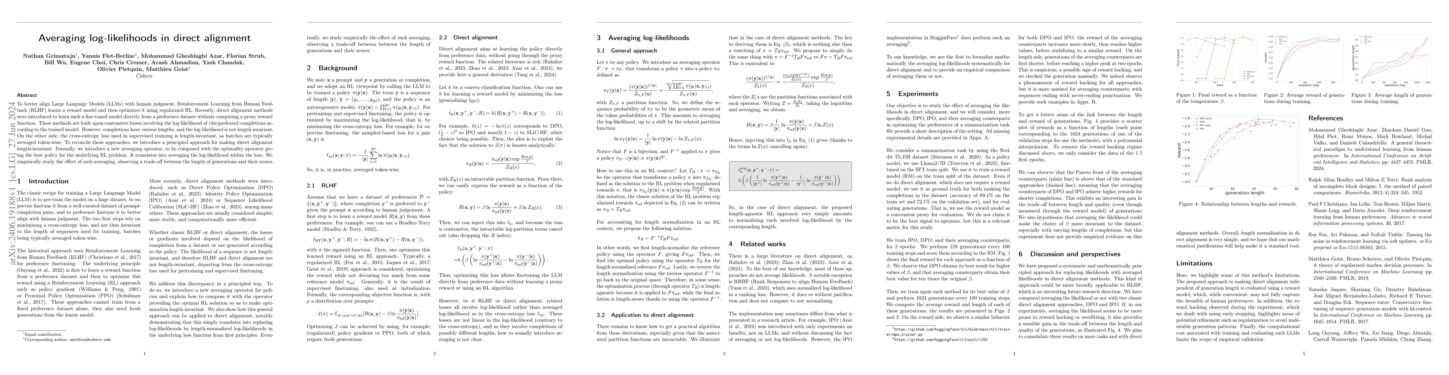 Thumbnail for Averaging log-likelihoods in direct alignment