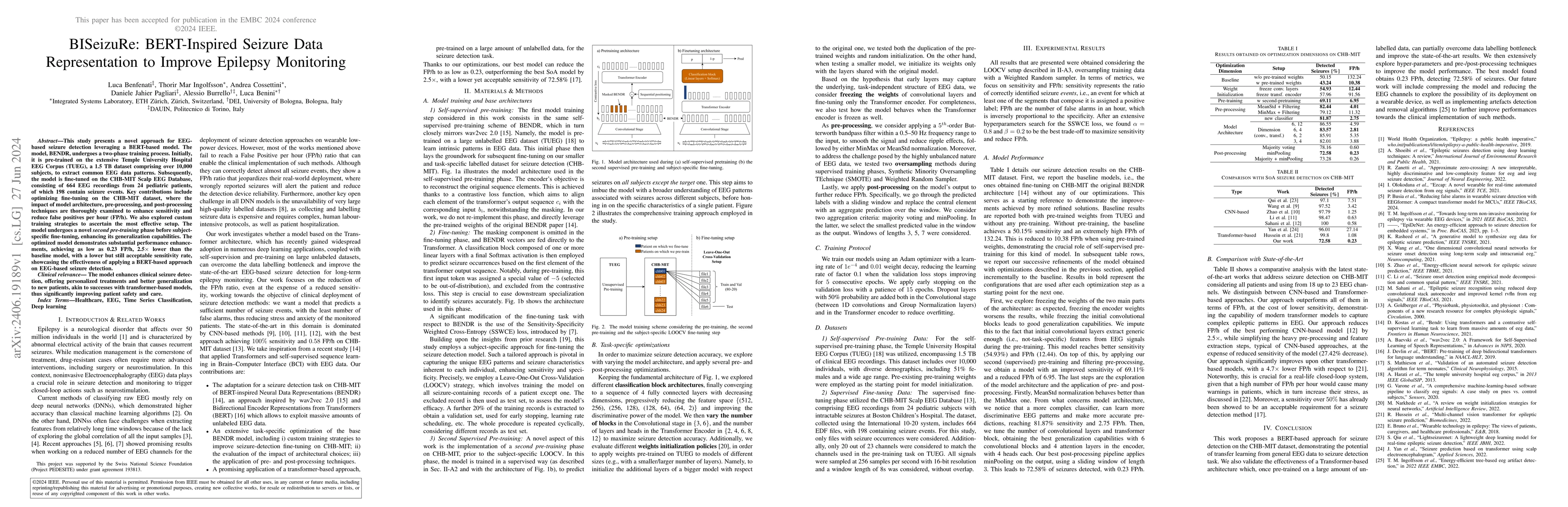Thumbnail for BISeizuRe: BERT-Inspired Seizure Data Representation to Improve Epilepsy
  Monitoring