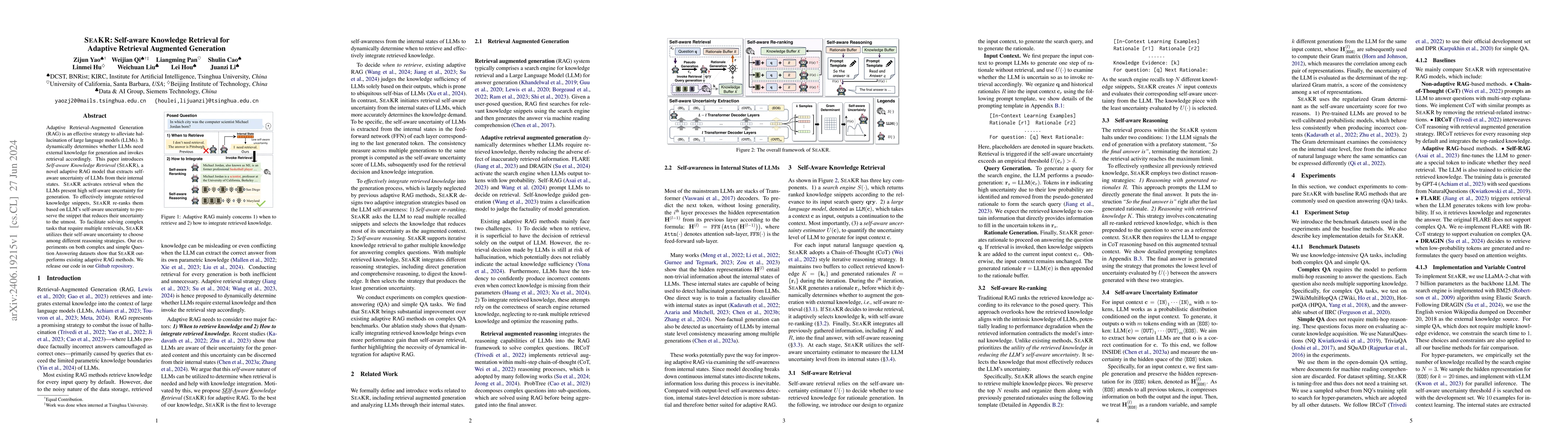 Thumbnail for SeaKR: Self-aware Knowledge Retrieval for Adaptive Retrieval Augmented
  Generation