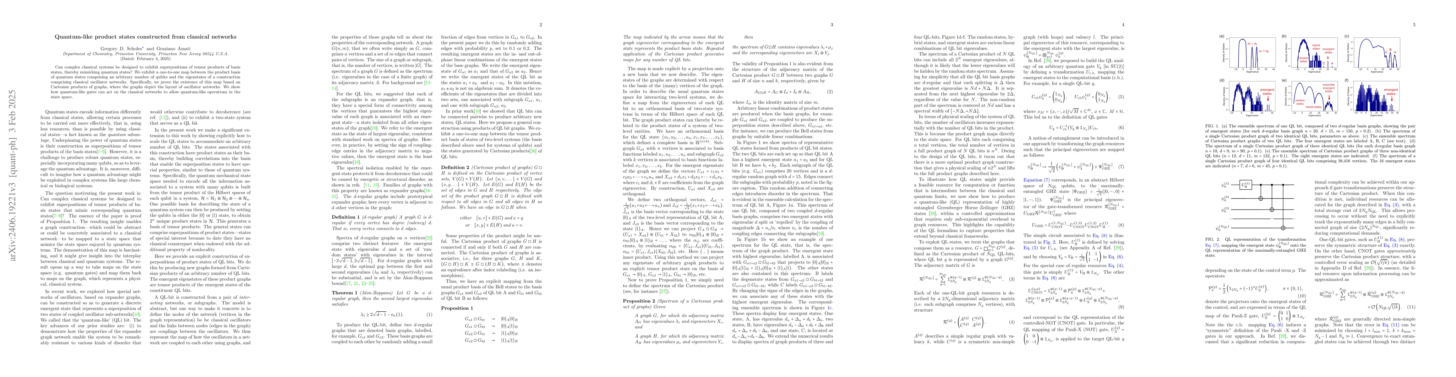 Thumbnail for Quantum-like product states constructed from classical networks