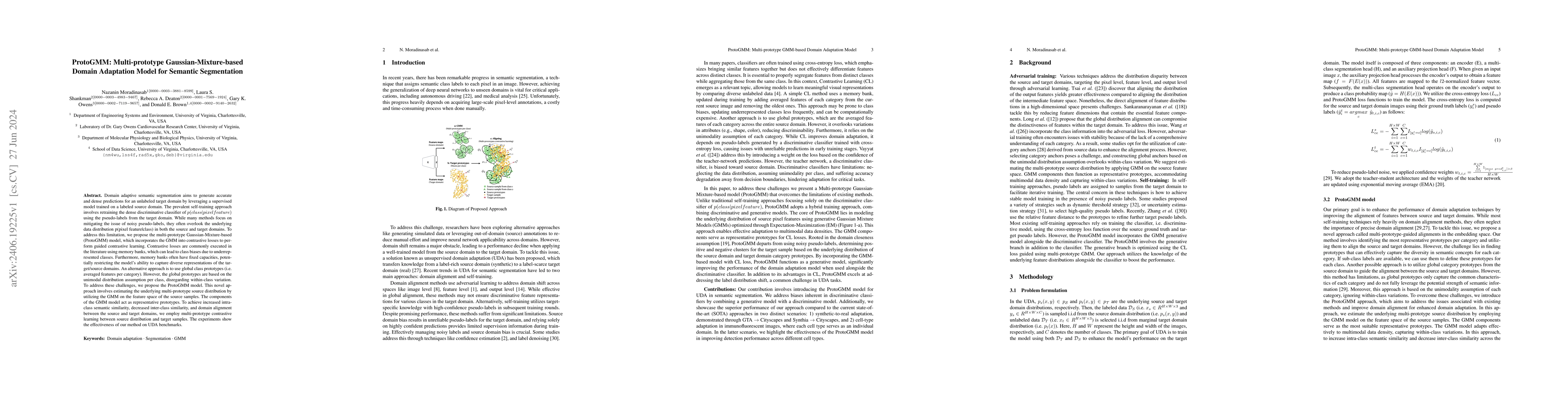 Thumbnail for ProtoGMM: Multi-prototype Gaussian-Mixture-based Domain Adaptation Model
  for Semantic Segmentation