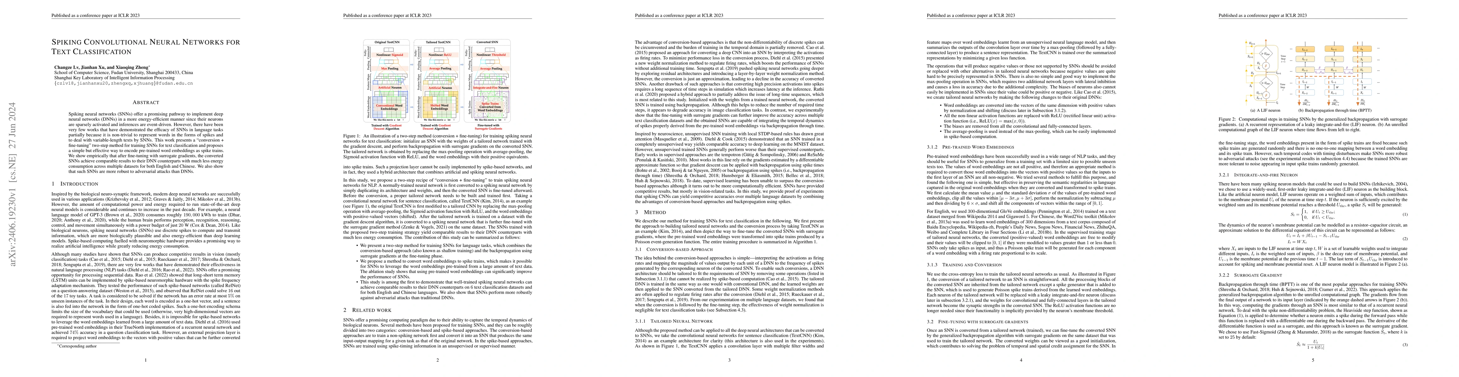 Thumbnail for Spiking Convolutional Neural Networks for Text Classification