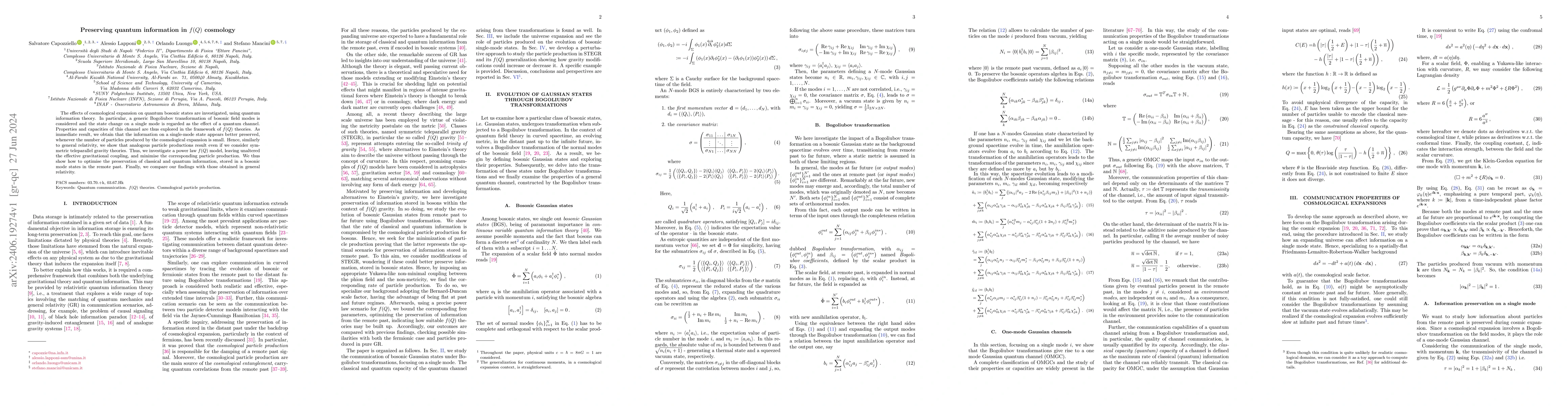 Thumbnail for Preserving quantum information in $f(Q)$ cosmology