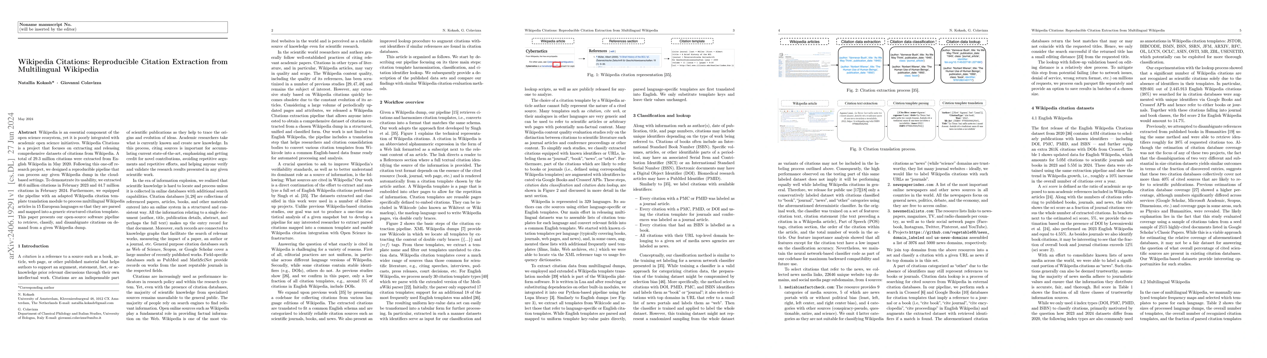 Thumbnail for Wikipedia Citations: Reproducible Citation Extraction from Multilingual
  Wikipedia
