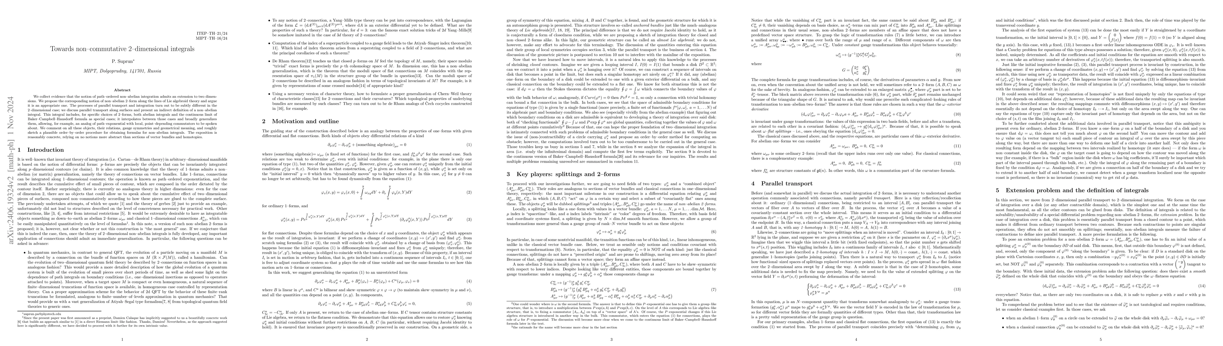 Thumbnail for Towards 2-dimensional non-commutative integrals