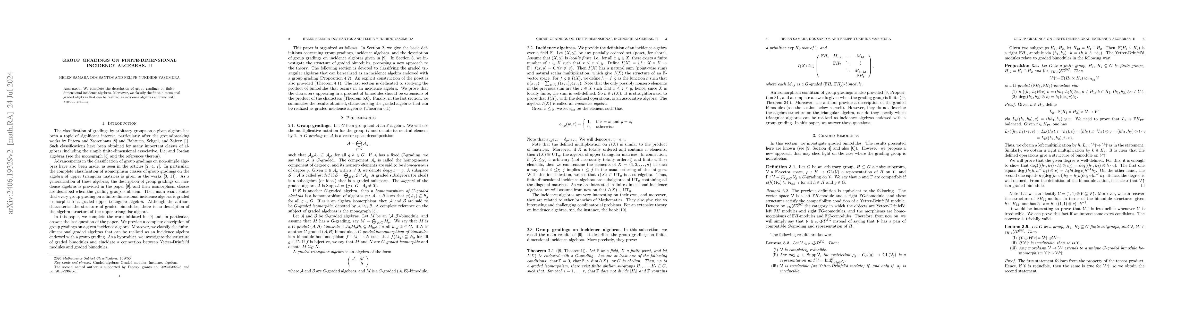 Thumbnail for Group gradings on finite-dimensional incidence algebras. II