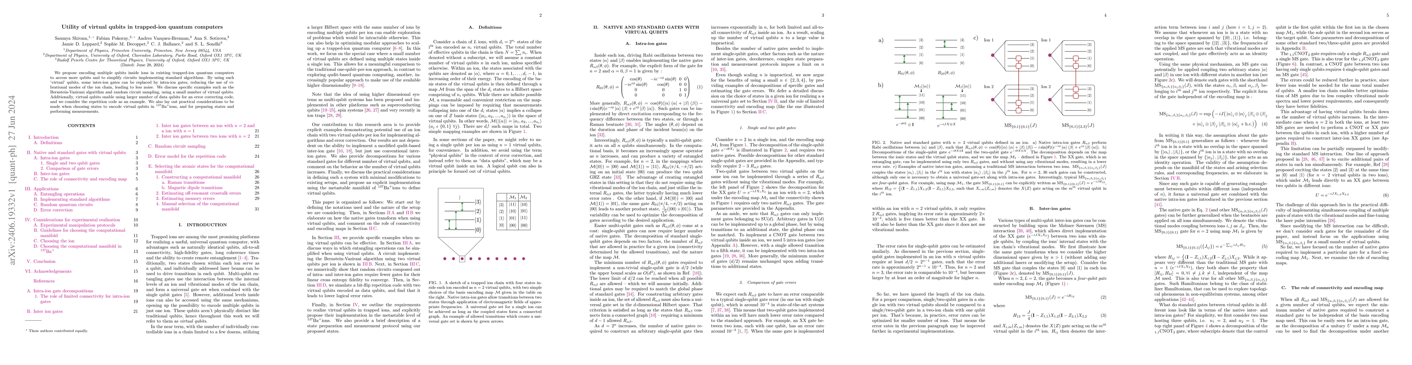 Thumbnail for Utility of virtual qubits in trapped-ion quantum computers