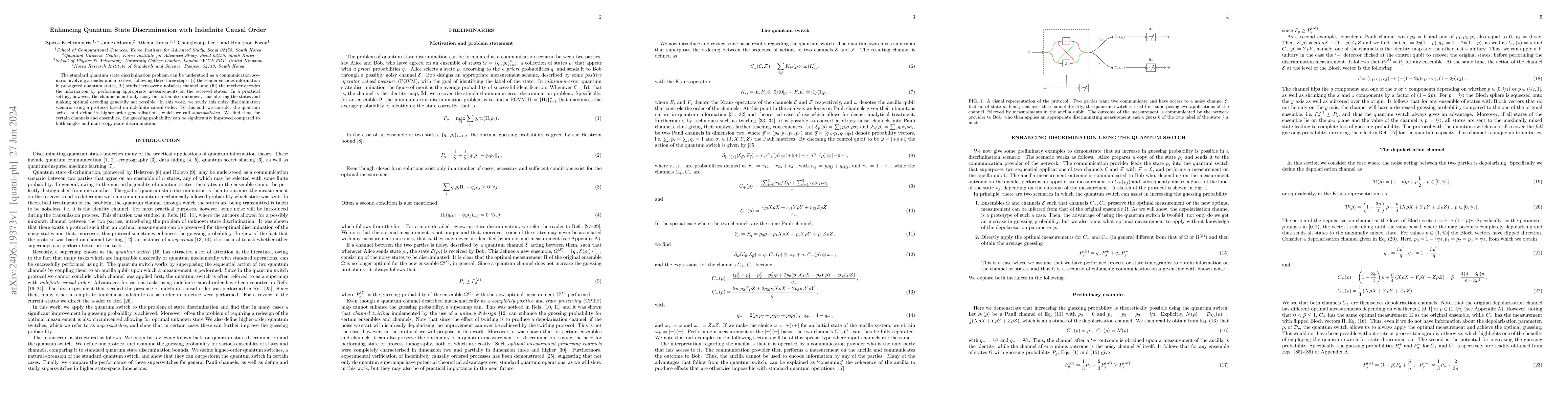 Thumbnail for Enhancing Quantum State Discrimination with Indefinite Causal Order
