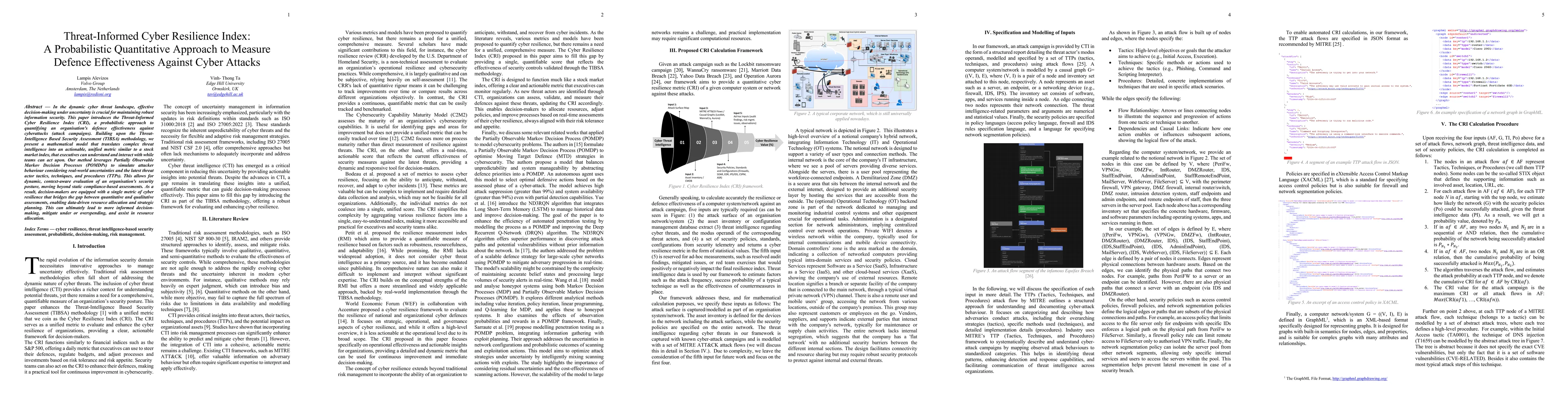 Thumbnail for TTP-Based Cyber Resilience Index: A Probabilistic Quantitative Approach
  to Measure Defence Effectiveness Against Cyber Attacks